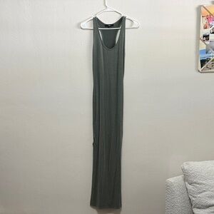 Dark Green Sleeveless Maxi Dress